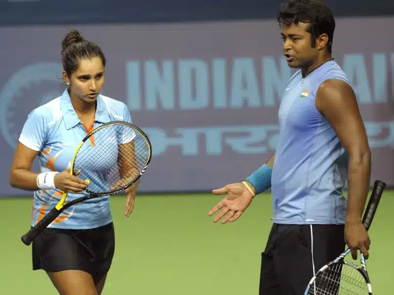 Leander Paes and Sania Mirza - Tennis Leander Paes and Sania Mirza - Tennis